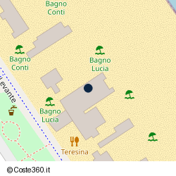 Posizione approssimativa di Bagno Lucia 38 Pizzeria