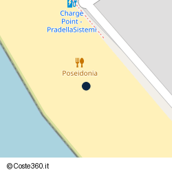 Posizione approssimativa di Poseidonia Beach Club