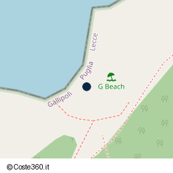 Posizione approssimativa di Spiaggia G Beach