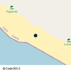 Posizione approssimativa di Parco Balneare Papardò