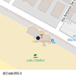 Posizione approssimativa di Lido I Delfini