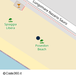 Posizione approssimativa di Poseidon Beach
