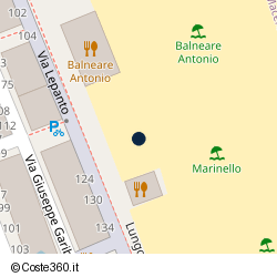 Posizione approssimativa di Marinello Beach
