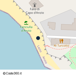 Posizione approssimativa di Fanciulla D'Anzio