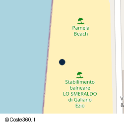 Posizione approssimativa di Stabilimento Balneare Lo Smeraldo di Galiano Ezio