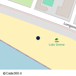Posizione approssimativa di Lido Sirene