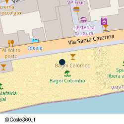 Posizione approssimativa di Bagni Colombo Spiaggia e Ristorante