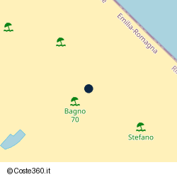 Posizione approssimativa di Bagno 70