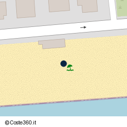 Posizione approssimativa di La Vela Terracina