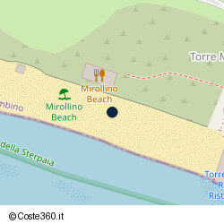 Posizione approssimativa di Mirollino Beach
