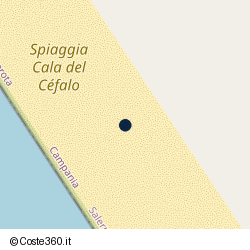 Posizione approssimativa di Ciclope Beach