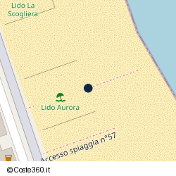 Posizione approssimativa di Lido Diamante Beach