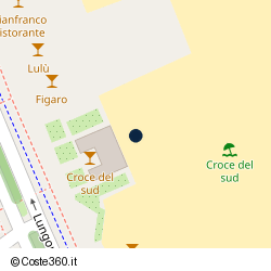 Posizione approssimativa di Croce del Sud