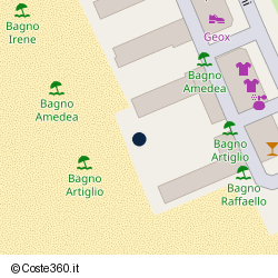 Posizione approssimativa di Bagno Artiglio