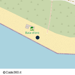 Posizione approssimativa di Lido Baia D'Oro