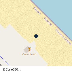 Posizione approssimativa di Cocoloco Beach