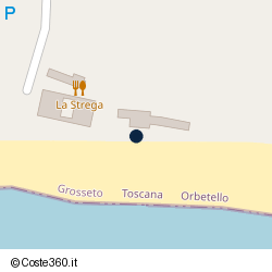 Posizione approssimativa di Spiaggia Ansedonia