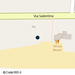 Posizione approssimativa di Tayga Beach