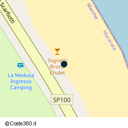 Posizione approssimativa di Saraghina e Piadina