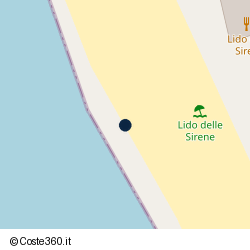Posizione approssimativa di Lido delle Sirene