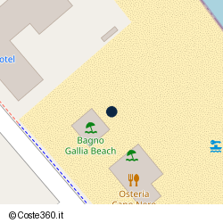 Posizione approssimativa di Gallia Beach
