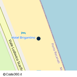 Posizione approssimativa di Hotel Il Brigantino
