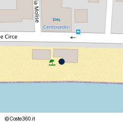 Posizione approssimativa di Lido Corallo / Coral Beach Terracina