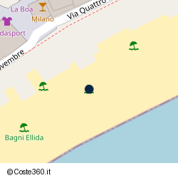 Posizione approssimativa di Bagni Olimpia Vittoria