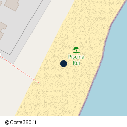 Posizione approssimativa di Piscina Rei Servizio Spiaggia
