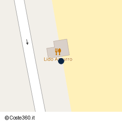 Posizione approssimativa di Lido Azzurro
