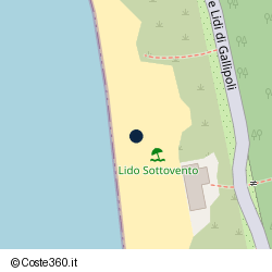 Posizione approssimativa di Lido Sottovento Gallipoli