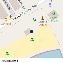 Posizione approssimativa di Bagni Lido Di staricco Marina e C.Sas