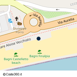Posizione approssimativa di Bagni Finalpia
