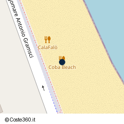 Posizione approssimativa di Cobà Beach Restaurant