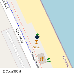 Posizione approssimativa di Saxa Beach
