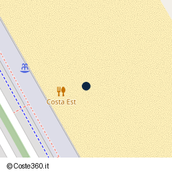Posizione approssimativa di Lido Costa Est