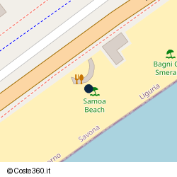 Posizione approssimativa di Samoa Beach & Restaurant