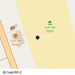 Posizione approssimativa di Lido dei Sogni