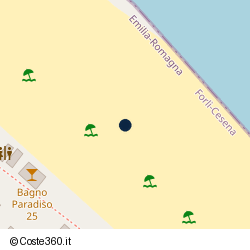 Posizione approssimativa di Bagno Paradiso