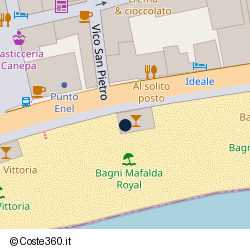 Posizione approssimativa di Bagni Mafalda Royal Varazze - Spiaggia e Ristorante
