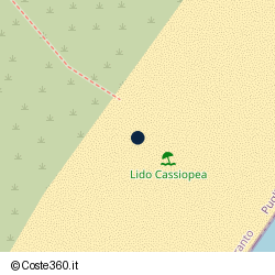 Posizione approssimativa di Lido Cassiopea