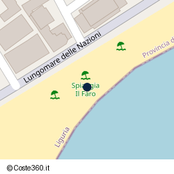 Posizione approssimativa di Spiaggia Il Faro