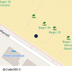Posizione approssimativa di Hotel International