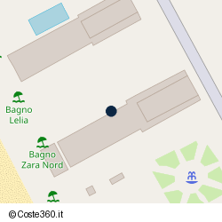 Posizione approssimativa di Bagno Zara Nord