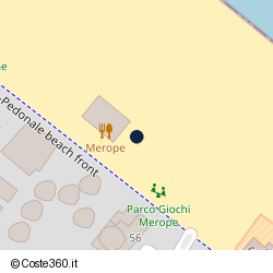 Posizione approssimativa di Lido Merope