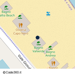 Posizione approssimativa di Bagno Valverde Lido 13