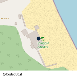 Posizione approssimativa di Spiaggia Azzurra