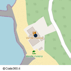 Posizione approssimativa di Bagno Bar Ristorante Verderiviera