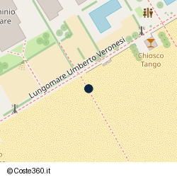 Posizione approssimativa di Capannina Beach