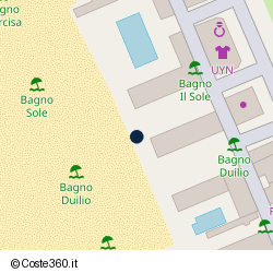 Posizione approssimativa di Bagno Duilio